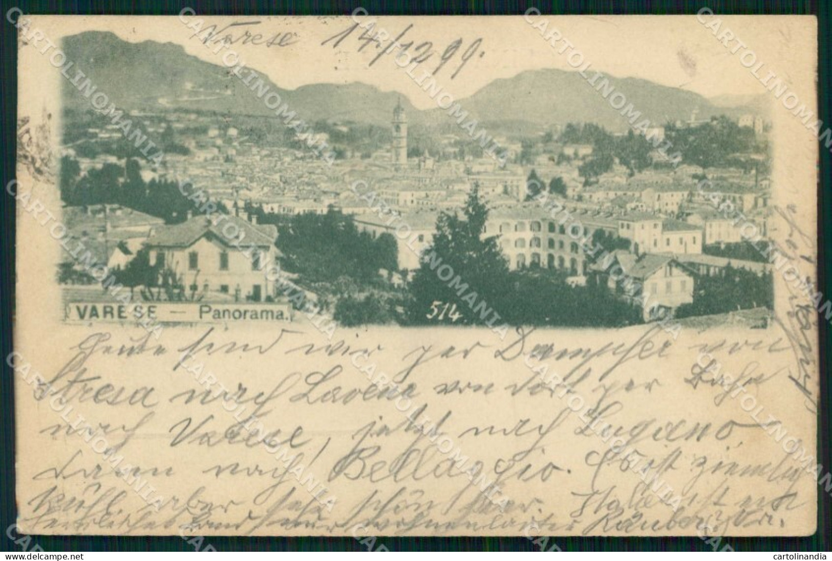 Varese Città cartolina RT1844