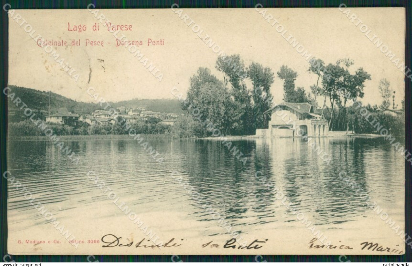 Varese Lago cartolina QK8251