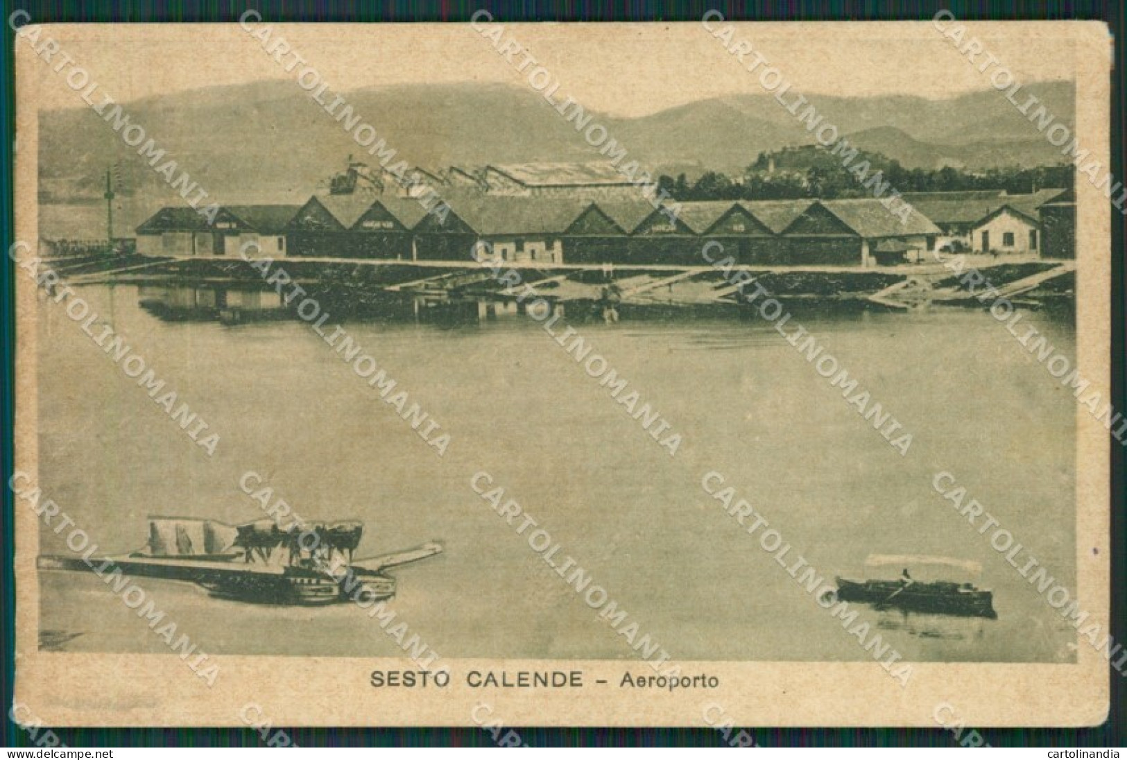 Varese Sesto Calende Idrovolante Aeroporto cartolina QK6223