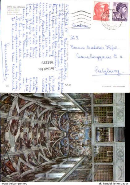 764329 Vatikanstadt Sixtinische Kapelle Vatikan Vatican City