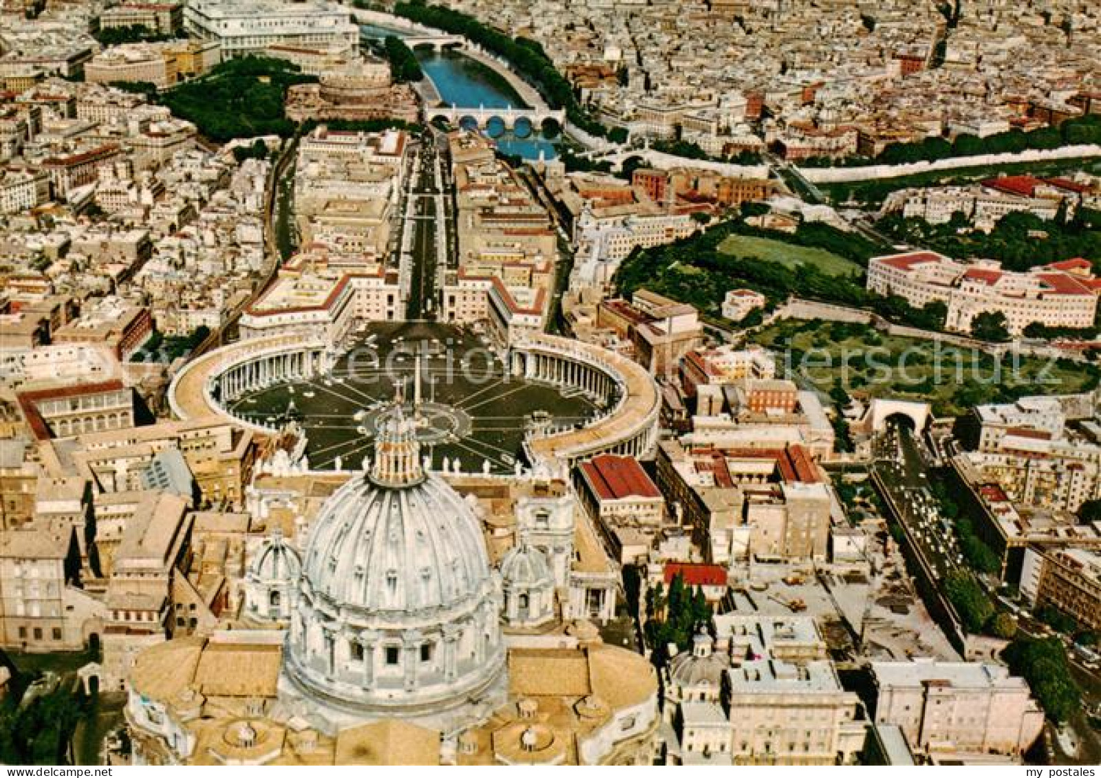 Vatican Vaticano Vatican-City Fliegeraufnahme mit Petersdom