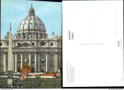 728005 Vatikan Vaticano Citta del Vaticano Basilica di S. Pietro Hl. Petrus Hauptkirche