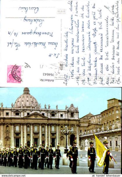 764643 Vatikanstadt Petersplatz mit Schweizergarde Vatican City