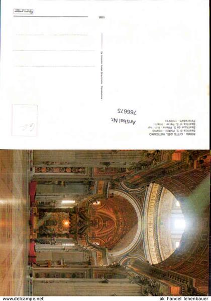 766675 Roma, Città del Vaticano, Petersdom Città del Vaticano Vatikan City