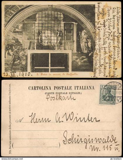 Postcard Vatikanstadt Rom S. Pietro in carcere, di Raffaello 1910