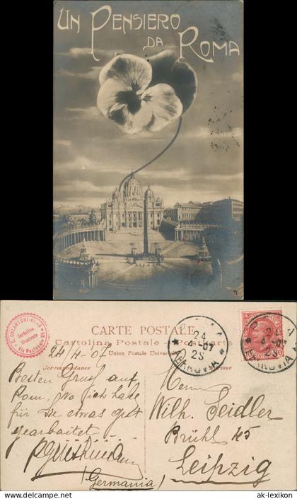 Vatikanstadt Rom Vatikan Fotokunst Stiefmütterchen Rom Roma 1907