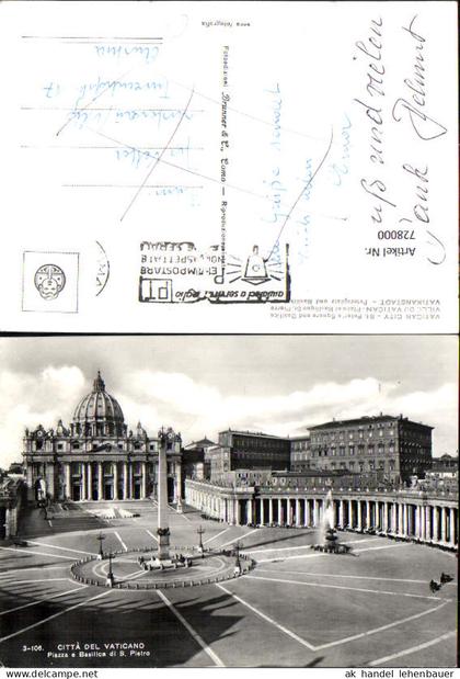 728000 Vatikan Vaticano Citta del Vaticano Piazza e Basilica di S. Pietro