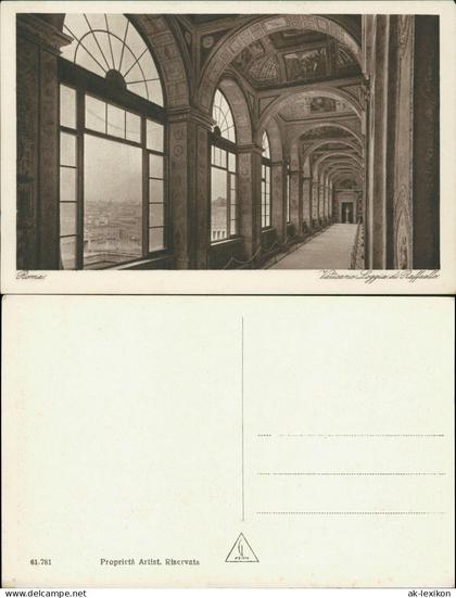 Postcard Vatikanstadt Rom Roma Rom Loggia di Rafaello 1929
