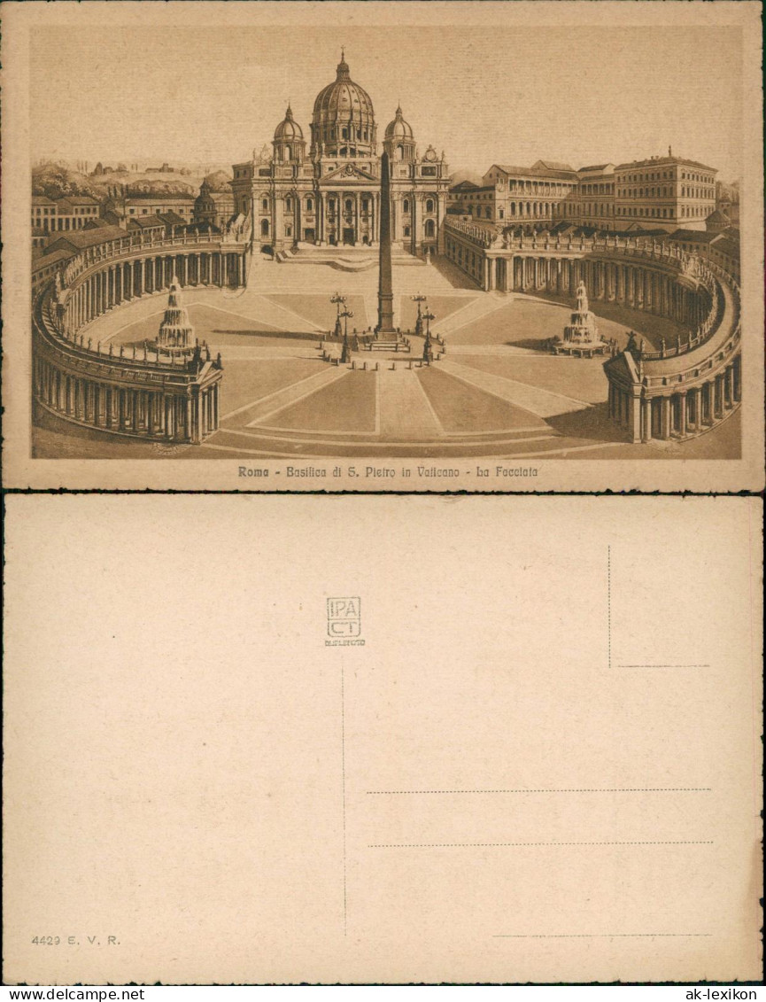 Vatikanstadt Rom Basilica di S. Pietro in Vaticano Facciata 1910