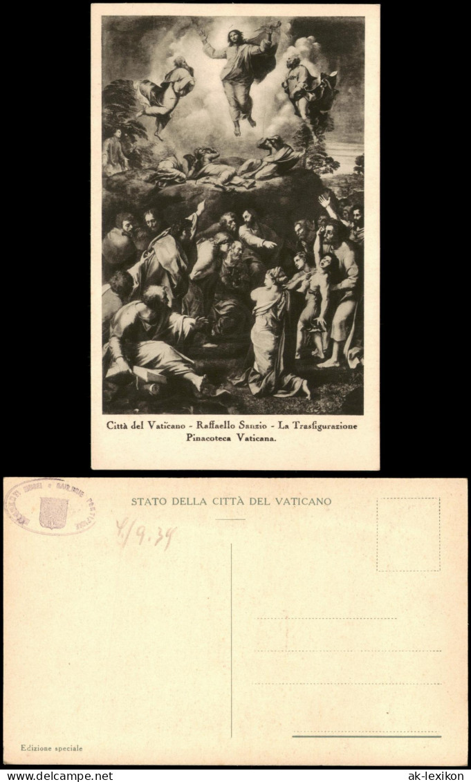 Vatikanstadt Rom Città del Vaticano Raffaello Sanzio Pinacoteca Vaticana 1934