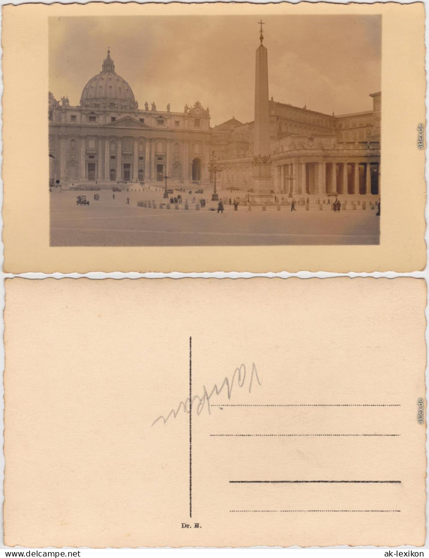 Vatikanstadt Rom Petersplatz / Piazza San Pietro 1932 Privatfoto