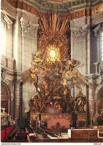 Carte Postale - Vatican - Gian lorenzo bernini - cattedra di san pietro - basilica di san pietro - Art Religieux - Città