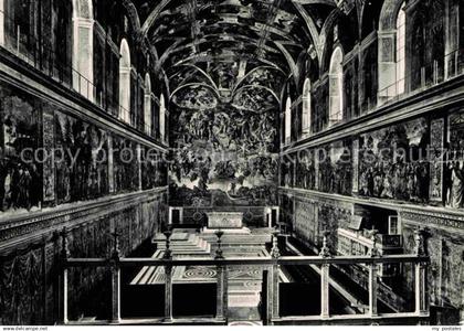 Vatikanstadt Citta del Vaticano Cappella Sistina interno Sixtinische Kapelle