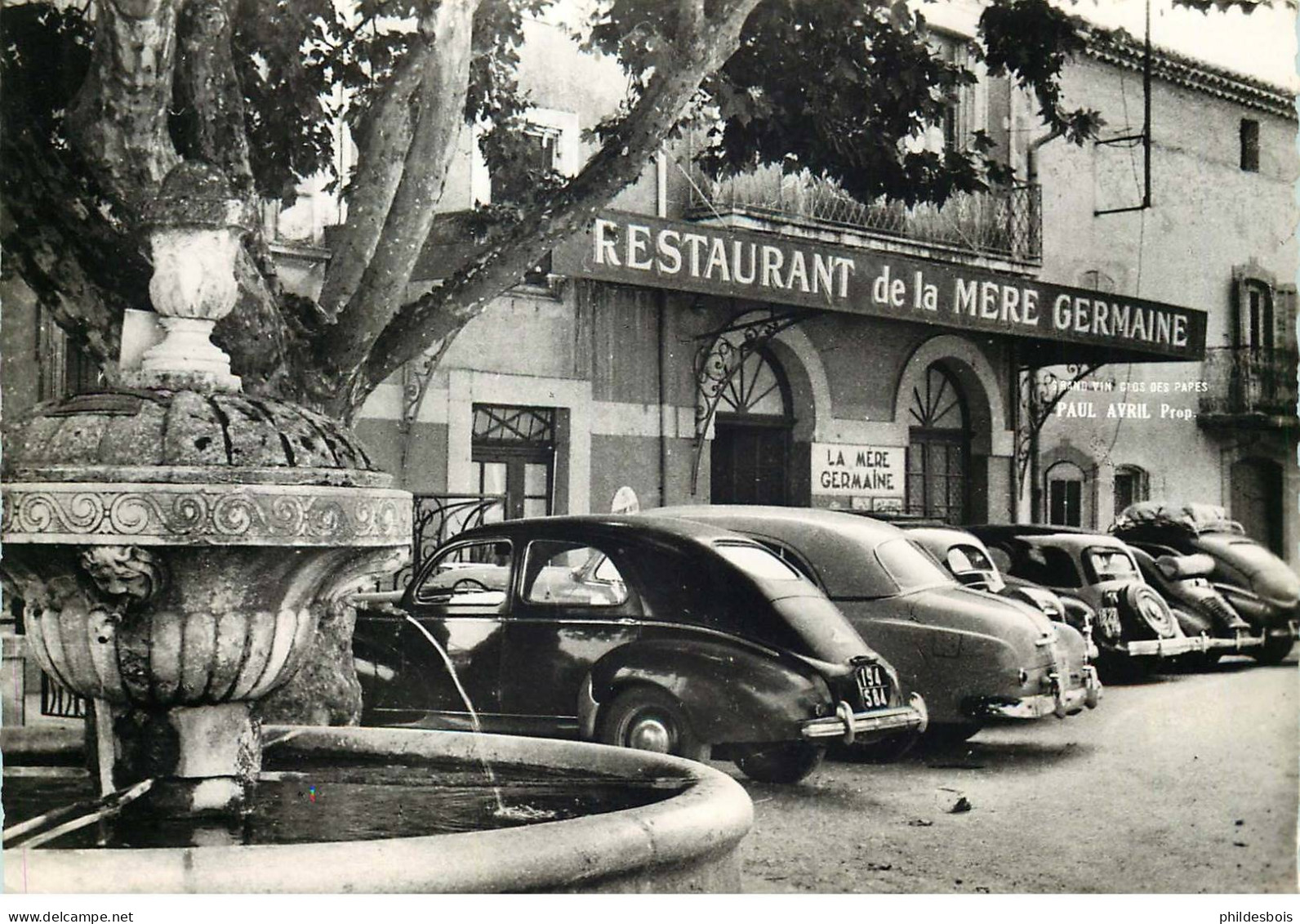 VAUCLUSE  CHATEAUNEUF DU PAPE  restaurant     (cpsm)