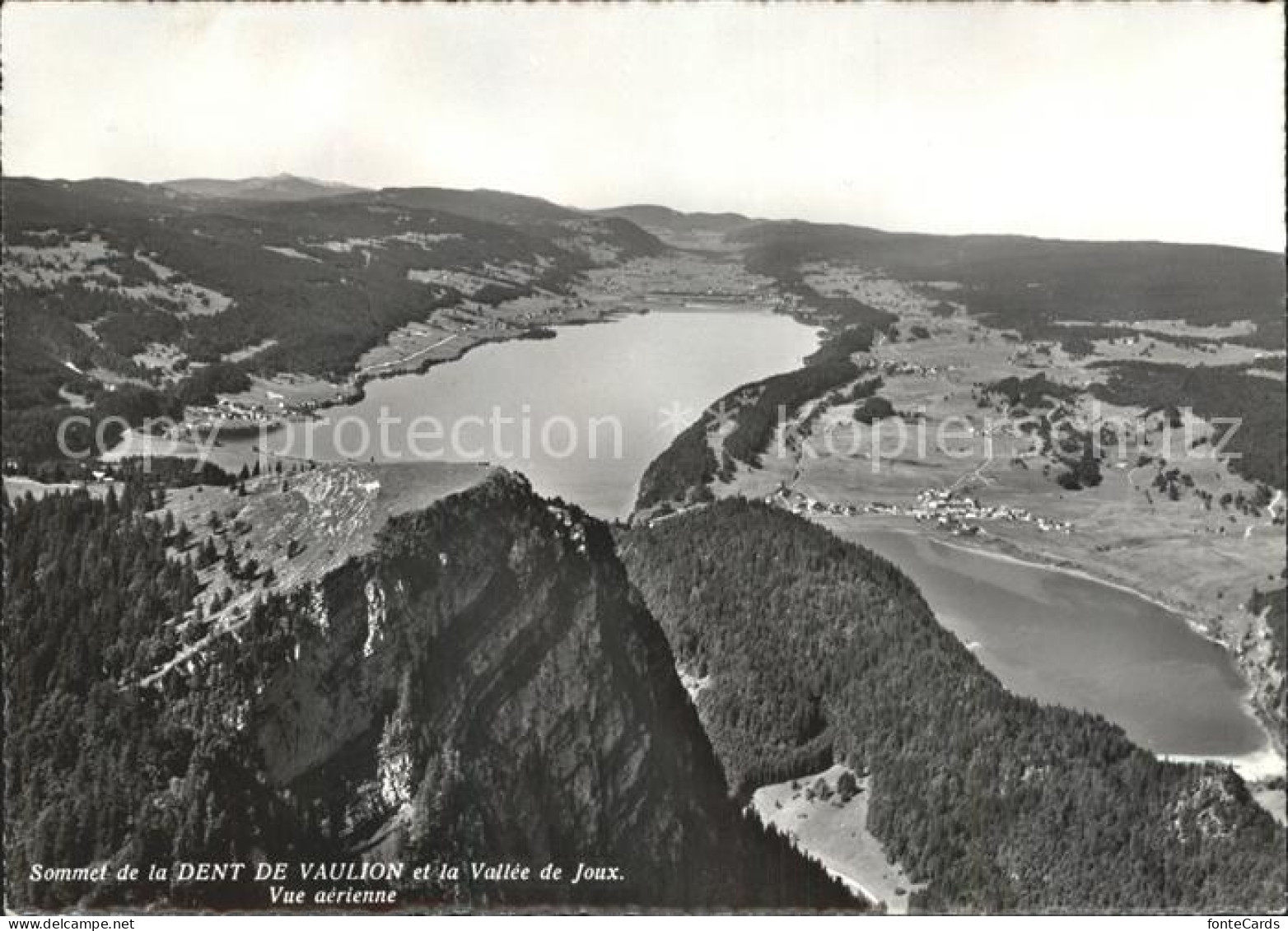 Vaulion Sommet de la Dent de Vaulion et Vallee de Joux vue aerienne