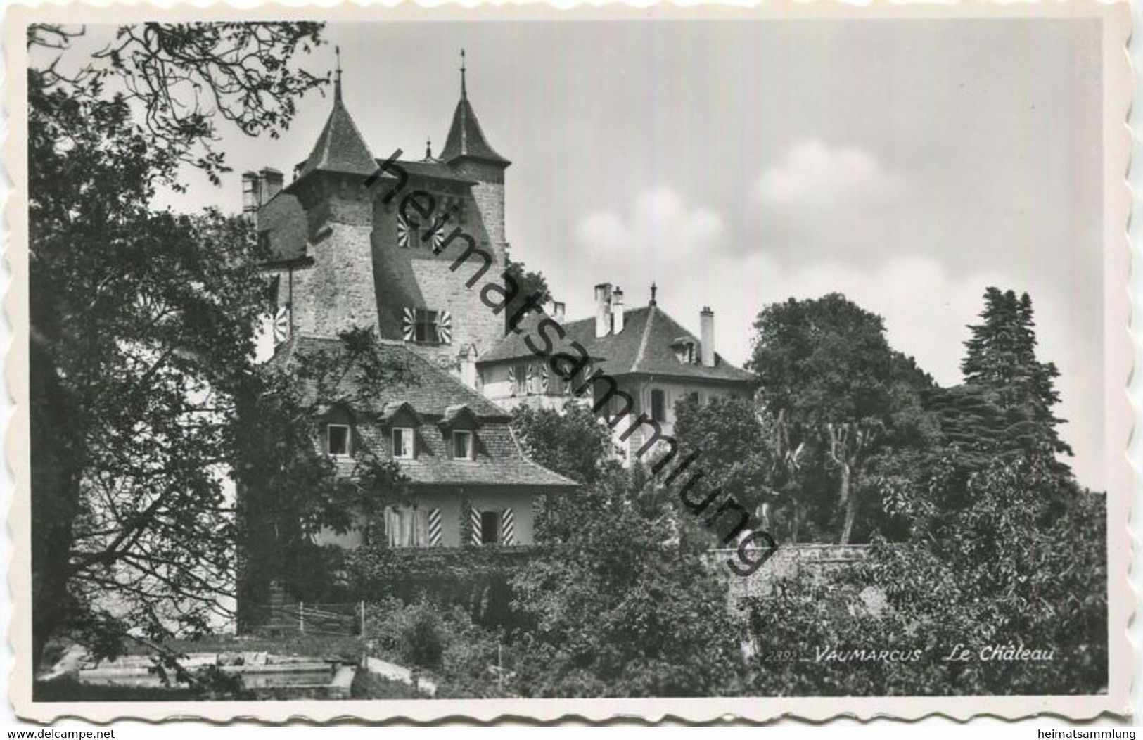 Vaumarcus - Chateau - Foto-AK - Verlag Perrochet Lausanne
