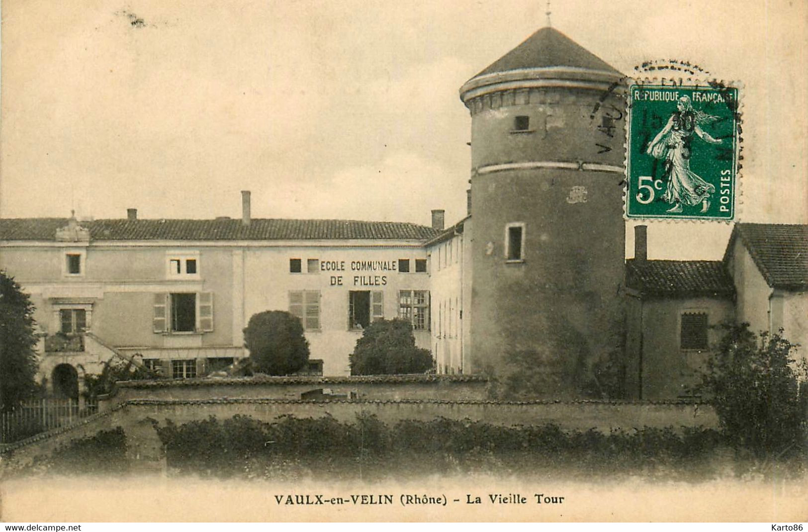 vaux en velin * la vieille tour * école communale des filles