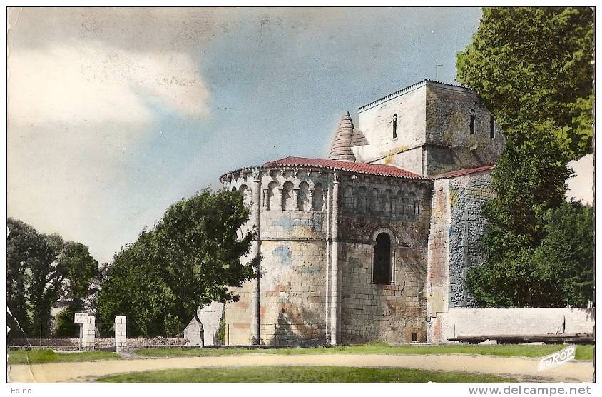 -VAUX SUR MER  l'église romane - timbre décollé