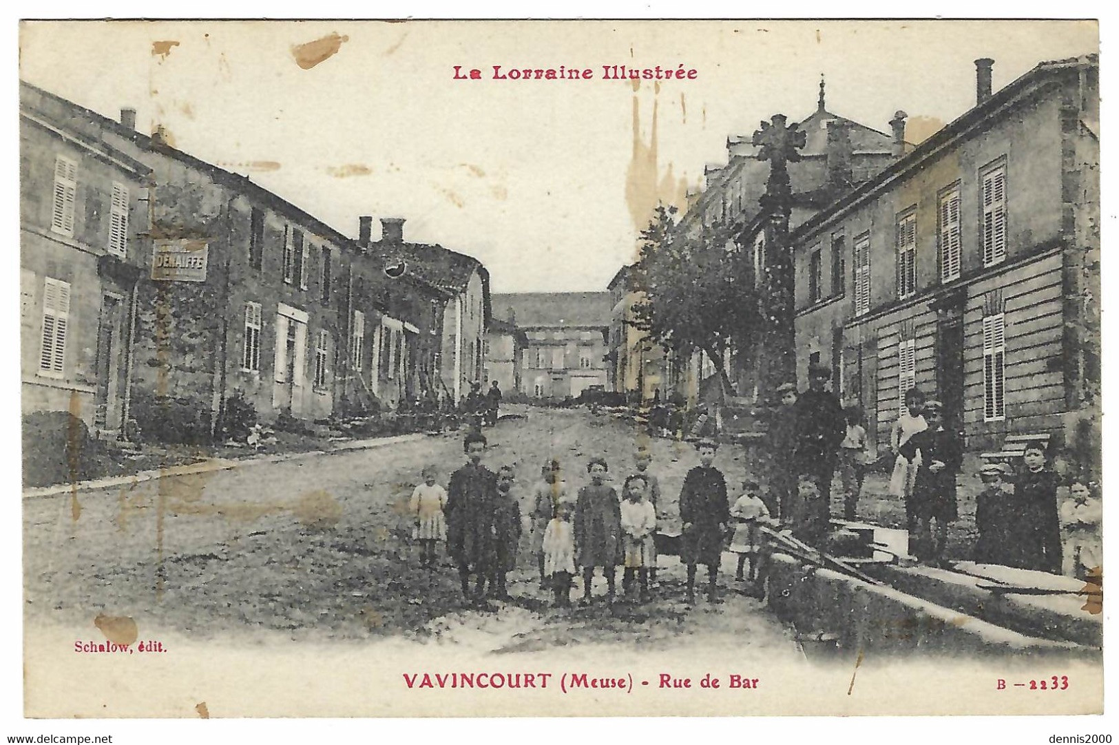 VAVINCOURT (55) - Rue de Bar - Ed. Schalow