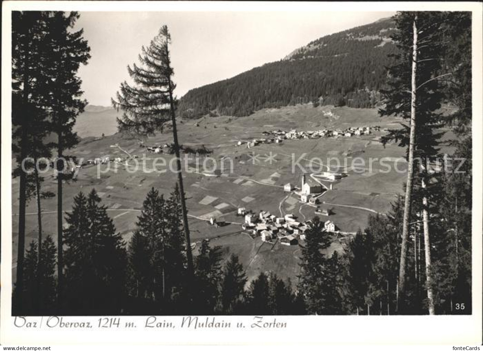 Vaz Obervaz Lain Muldain und Zorten