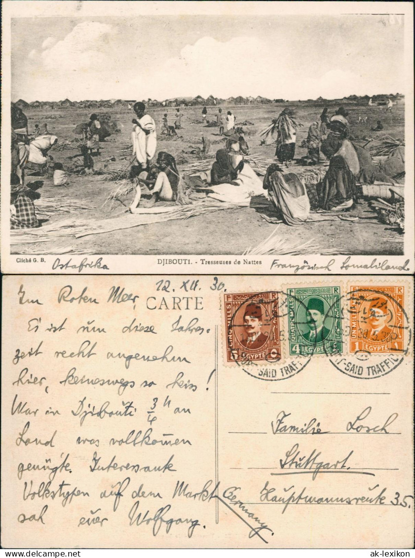 vDschibuti Djibouti Tresseuses de Nattes Kolonie Frankreich 1930  somalia