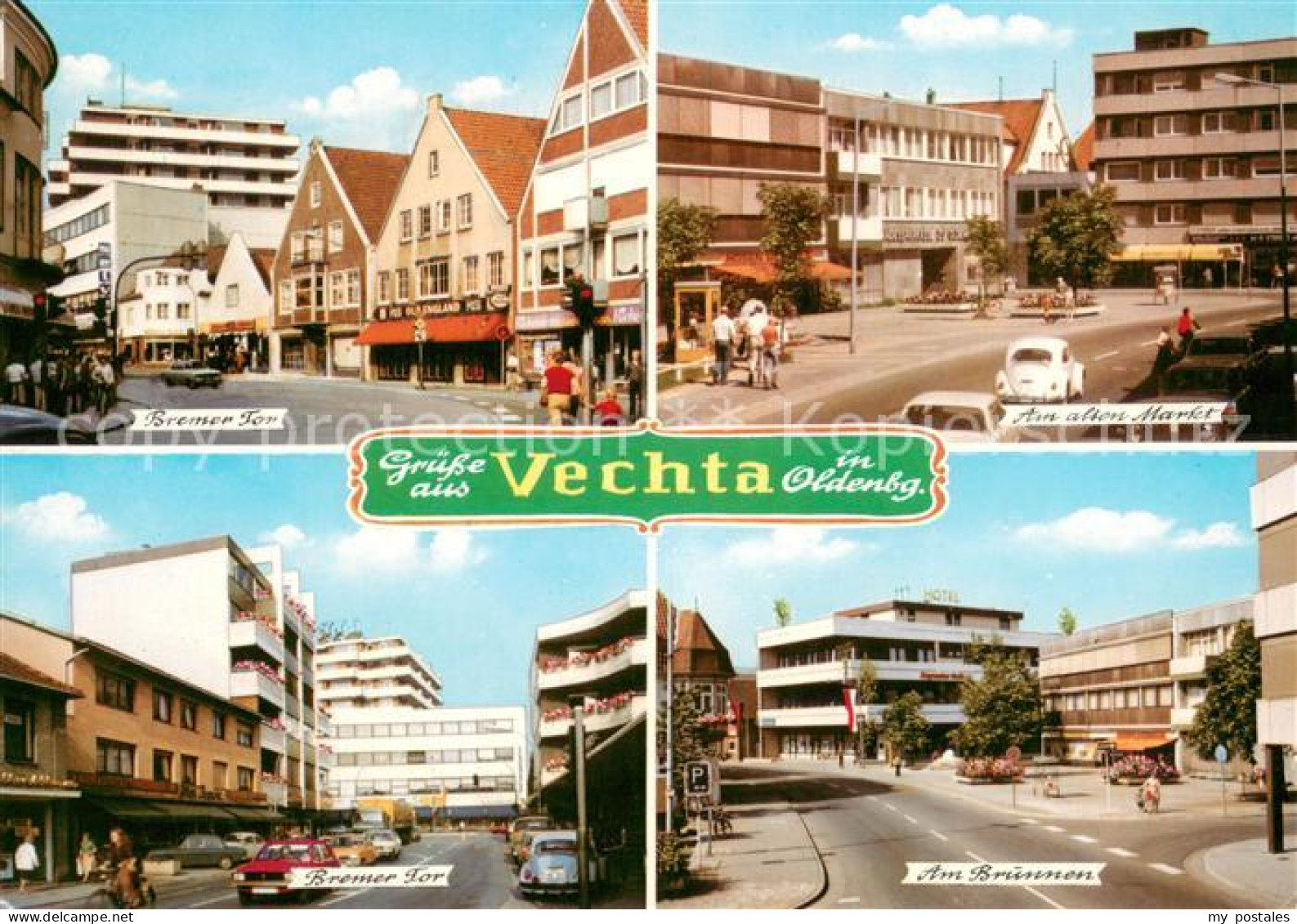 Vechta Bremer Tor Alter Markt Innenstadt am Brunnen