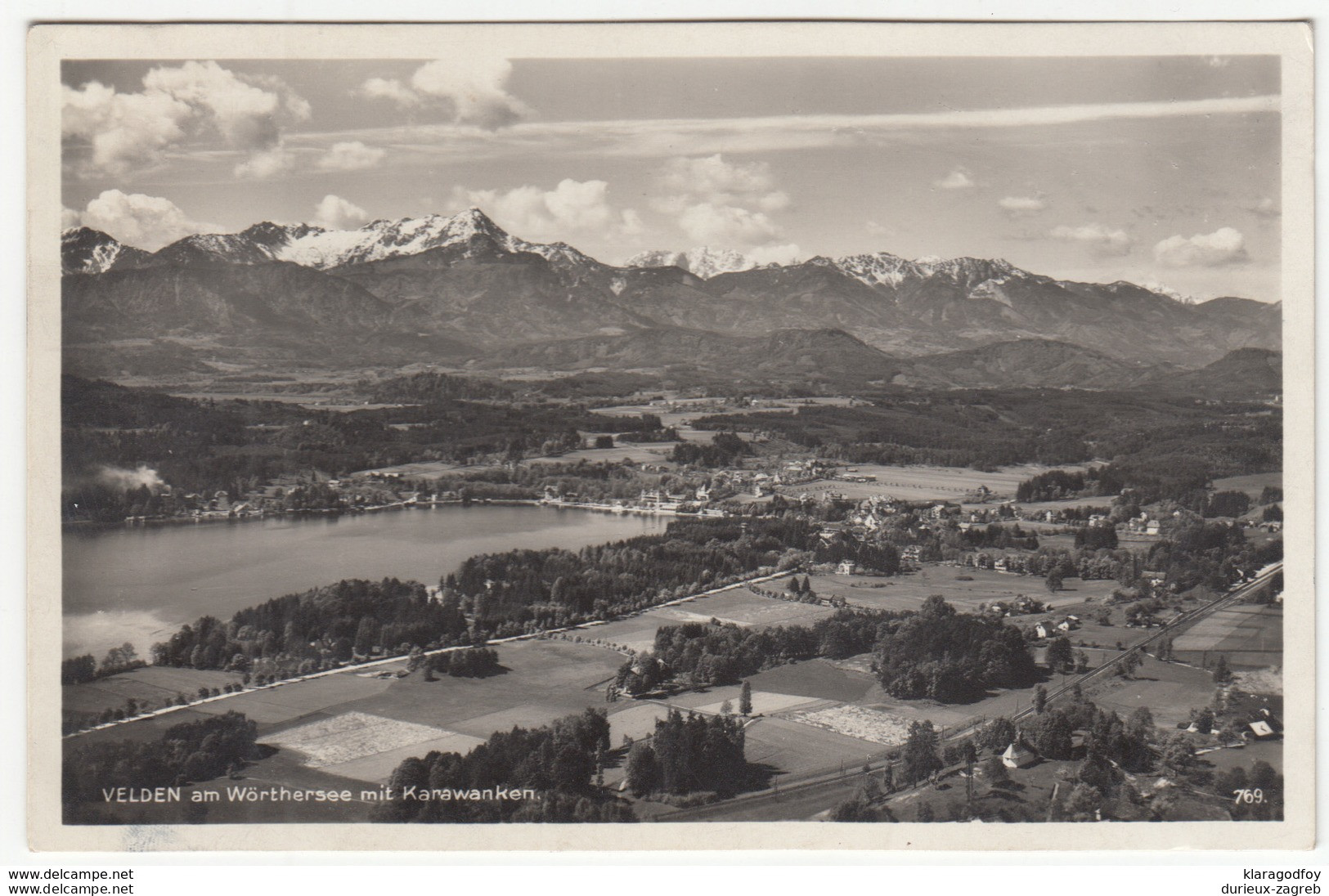 Velden am Wörthersee old postcard travelled 1928 b171130