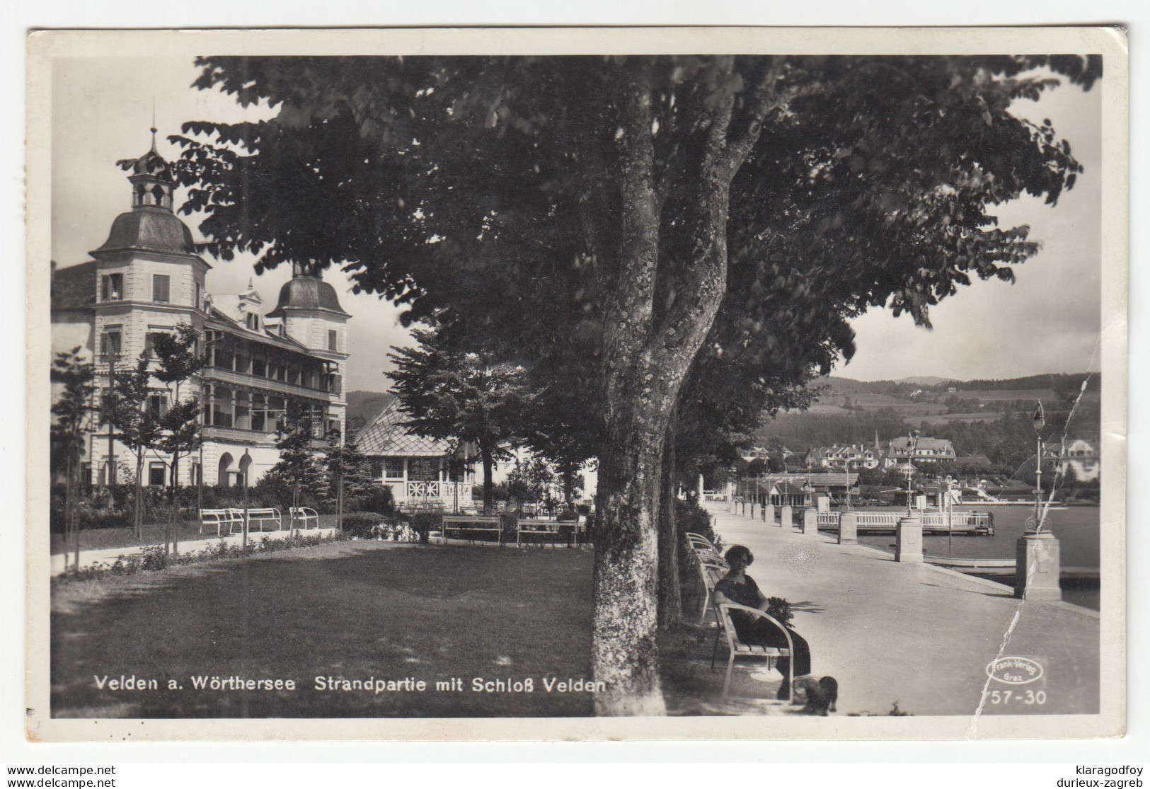 Velden am Wörthersee old postcard travelled 1935 b181201