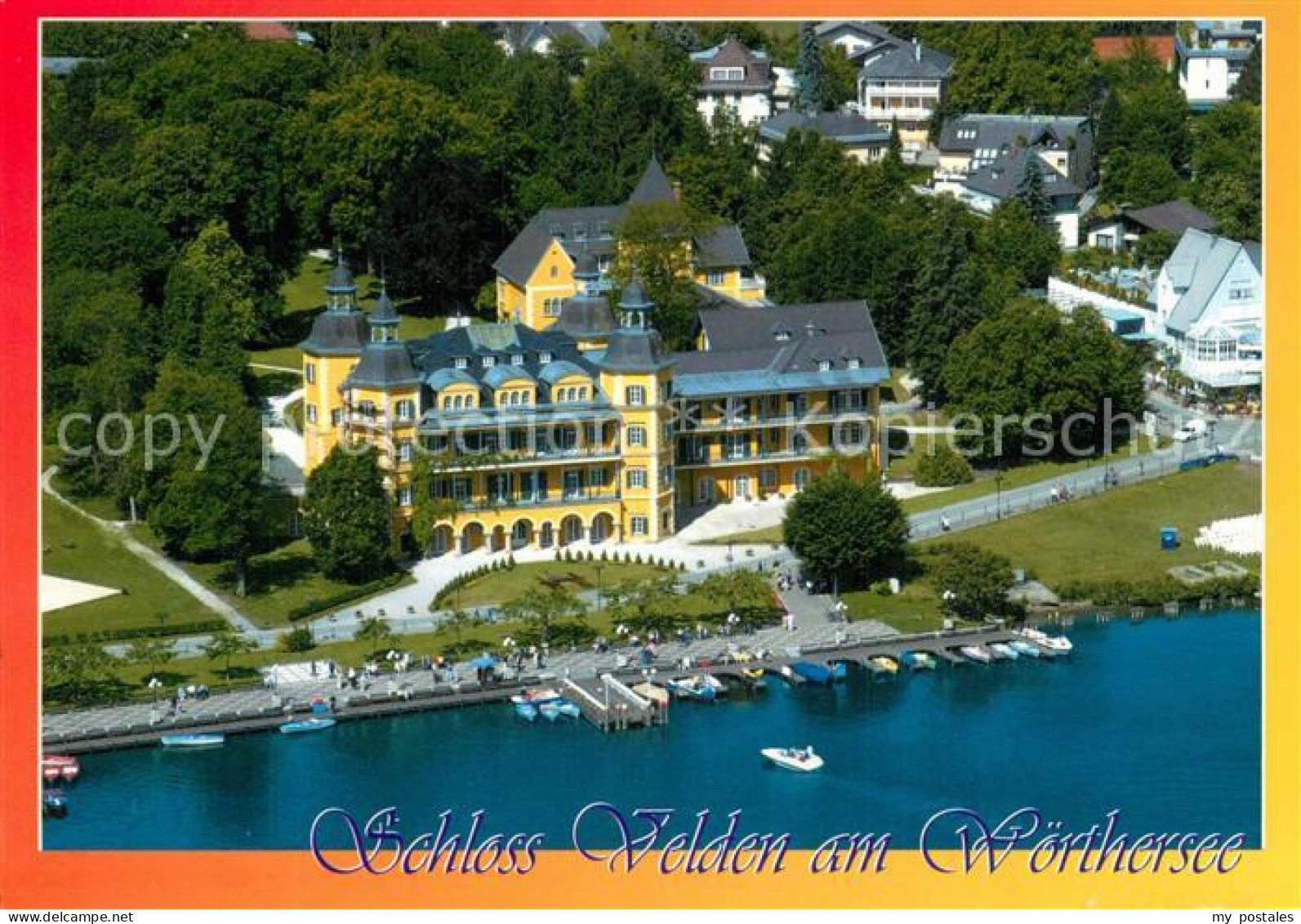 Velden Woerthersee Schloss Velden Fliegeraufnahme