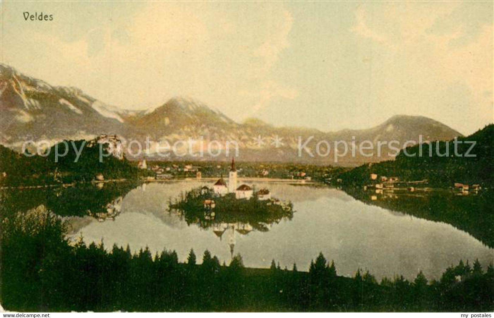 Veldes Slowenien Panorama