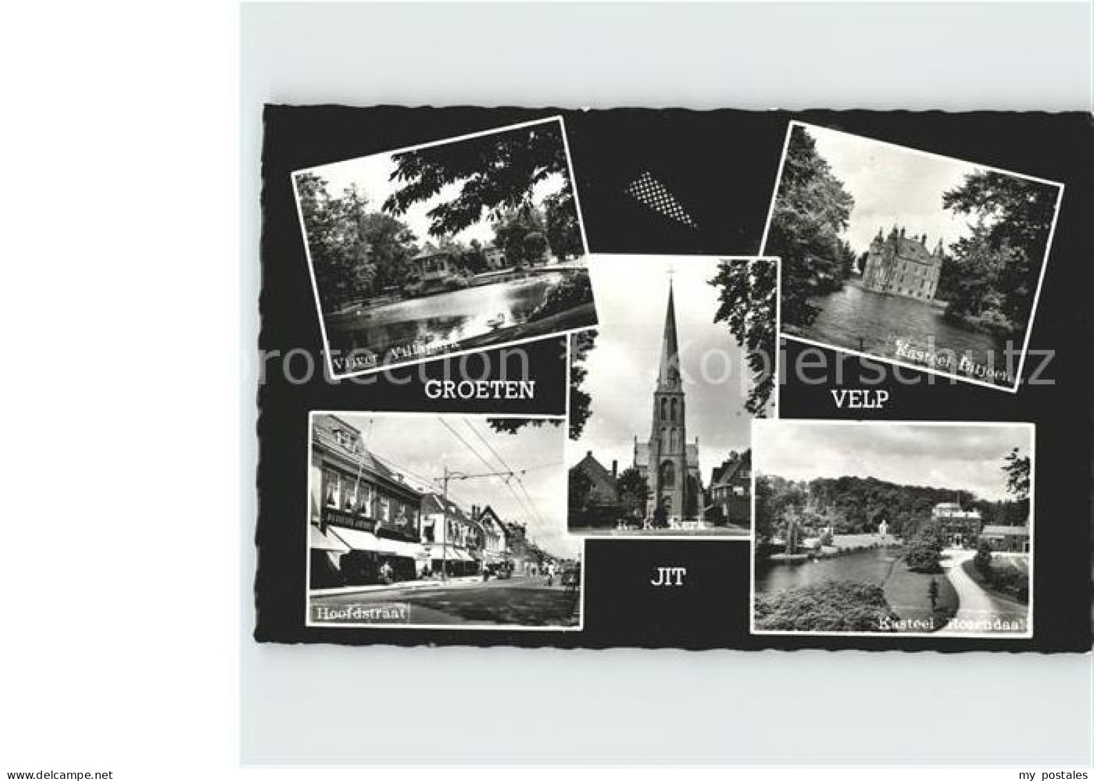 Velp Vijver Villapark Kasteel Bitjoen Kerk Hoofdstraat Kasteel Rozendaal