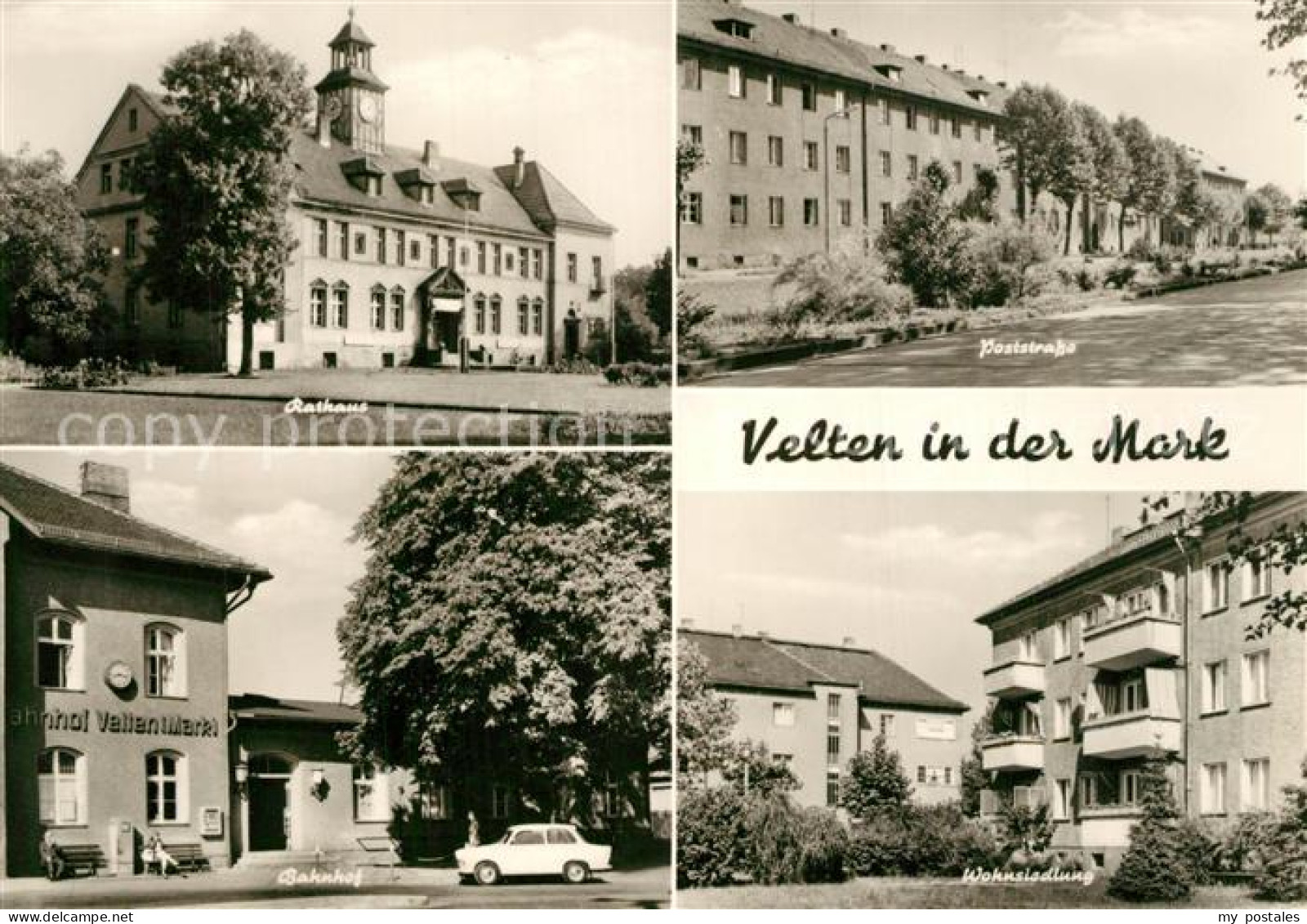 Velten Rathaus Poststrasse Bahnhof Wohnsiedlung