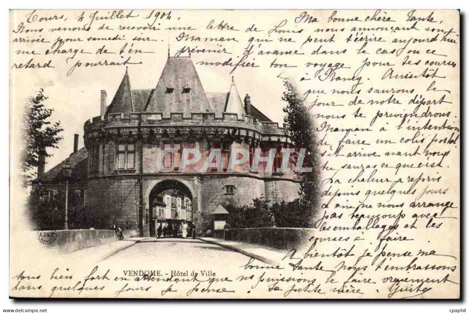 Vendome CPA Hotel de ville