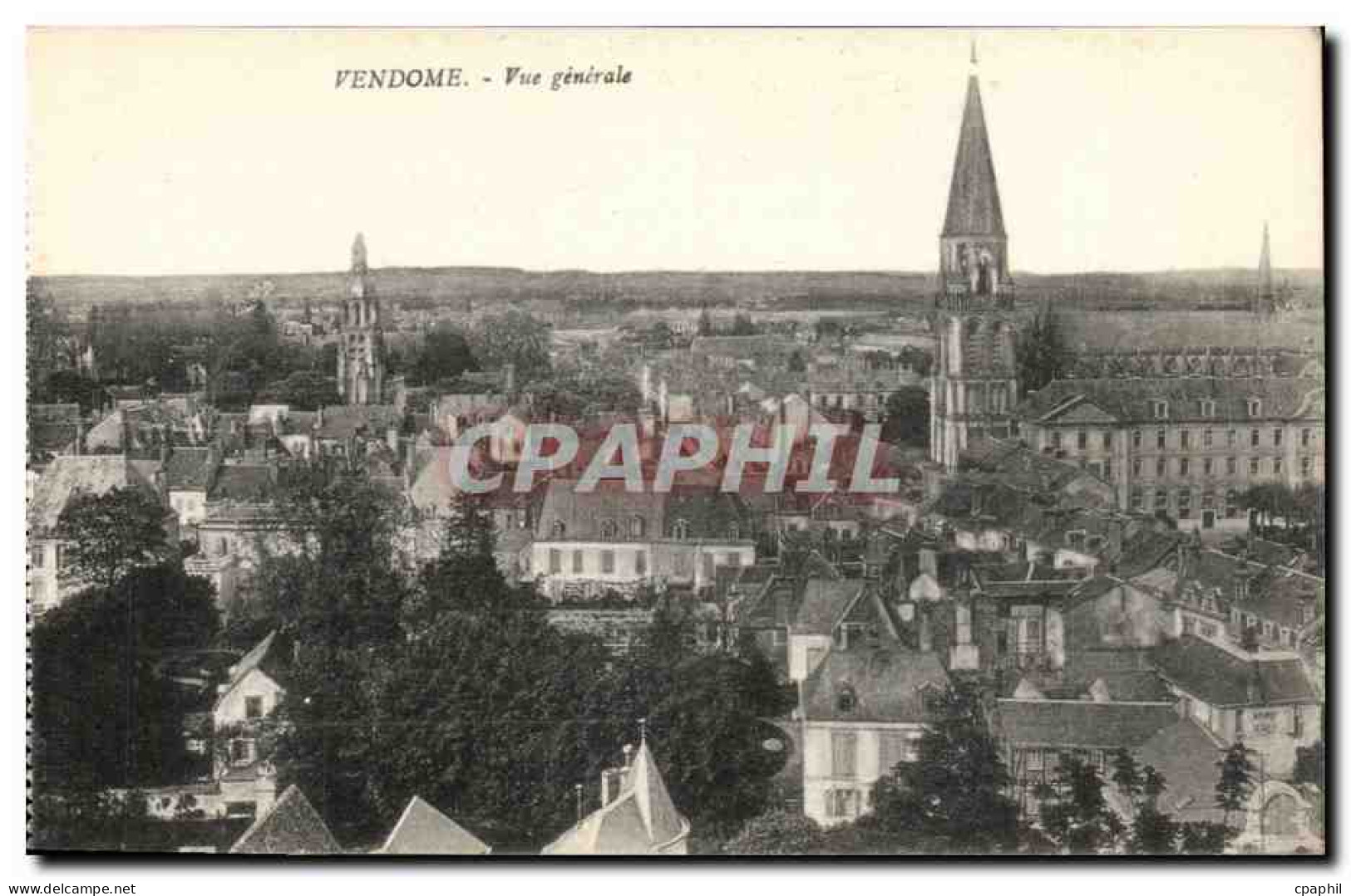 Vendome CPA Vue generale