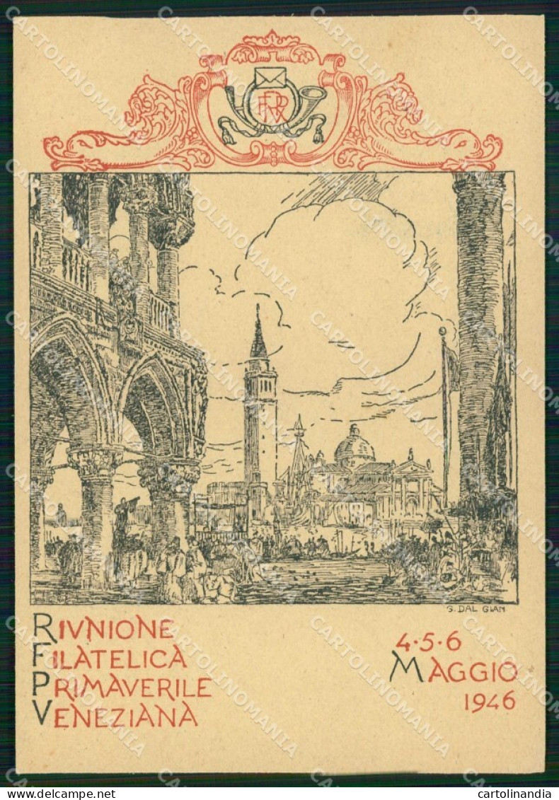 Venezia Città Riunione Filatelica Primaverile Veneziana FG cartolina RT8164