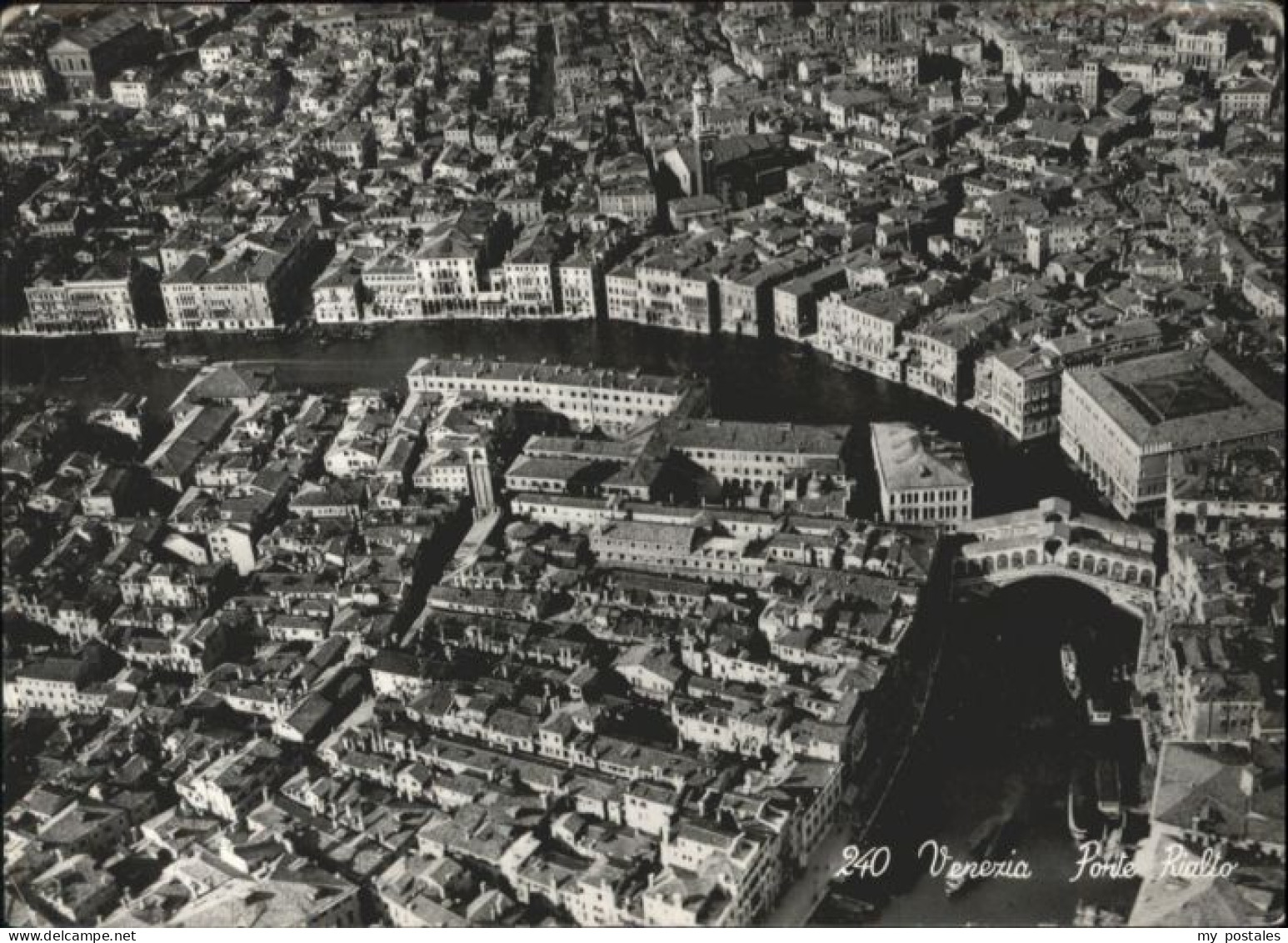 Venezia Venedig Venezia Fliegeraufnahme Ponte Rialto