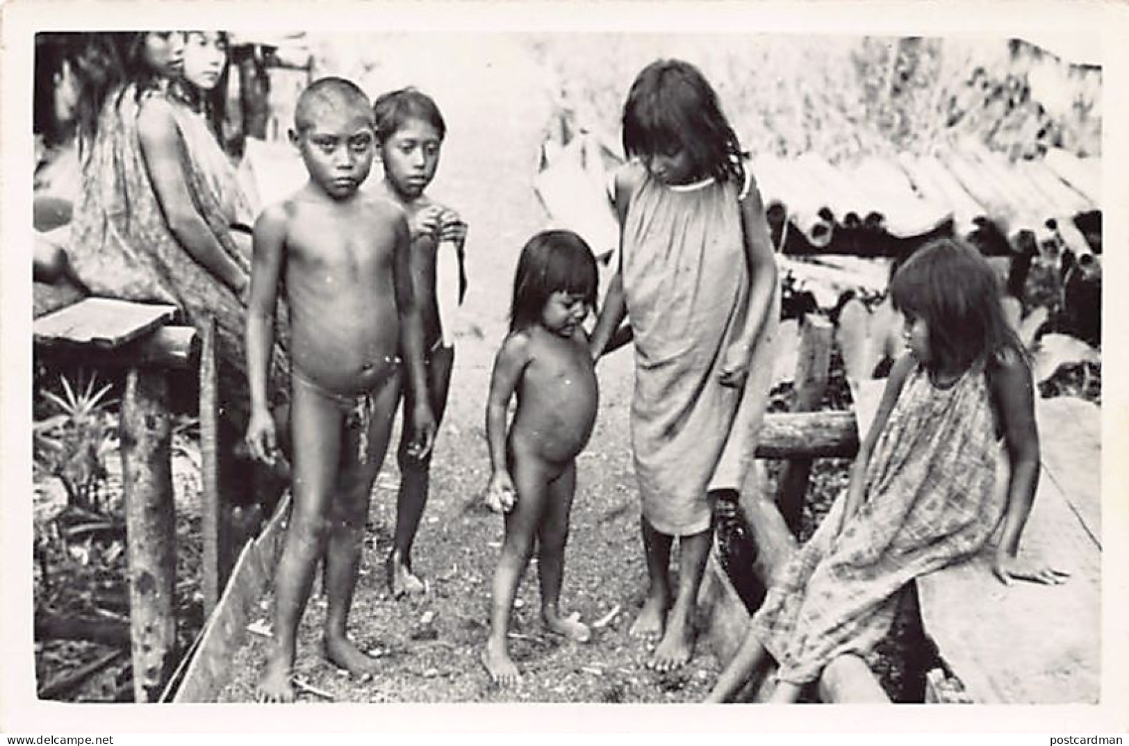 Venezuela - Indios Guarao - Bajo Orinoco - Grupo de niños - Ed. Foto City