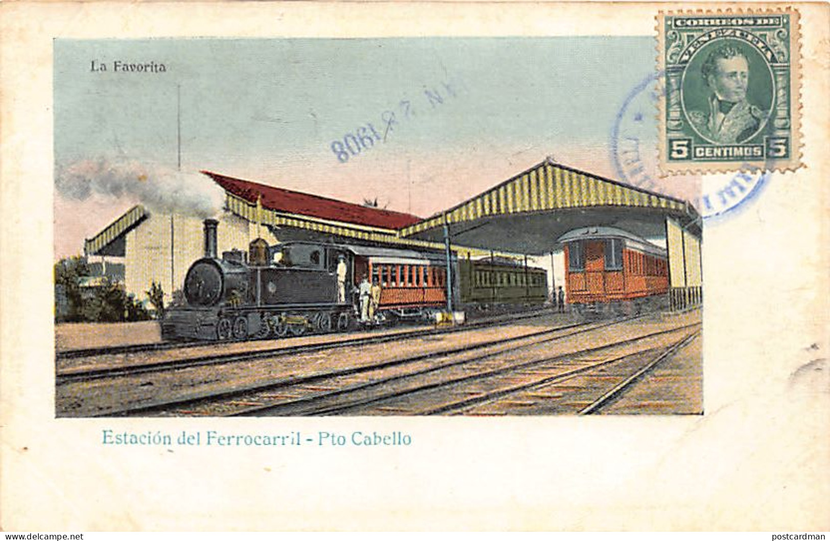 Venezuela - PUERTO CABELLO - Estacion del Ferrocarril - Ed. La Favorita.