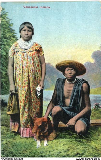 Venezuela Indian Family and Dog