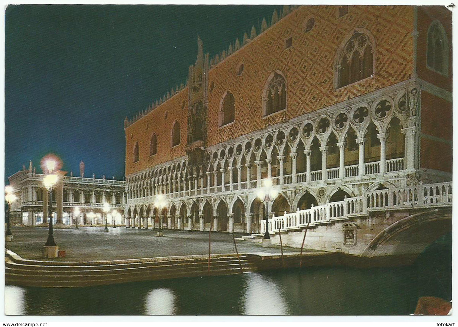 Venice Italy, Vintage PC, Doge's Palace, 1972