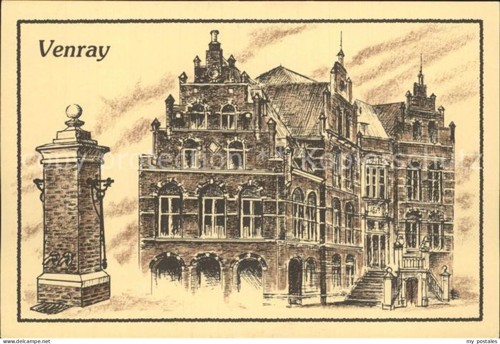 Venray Gemeentehuis Kuenstlerkarte