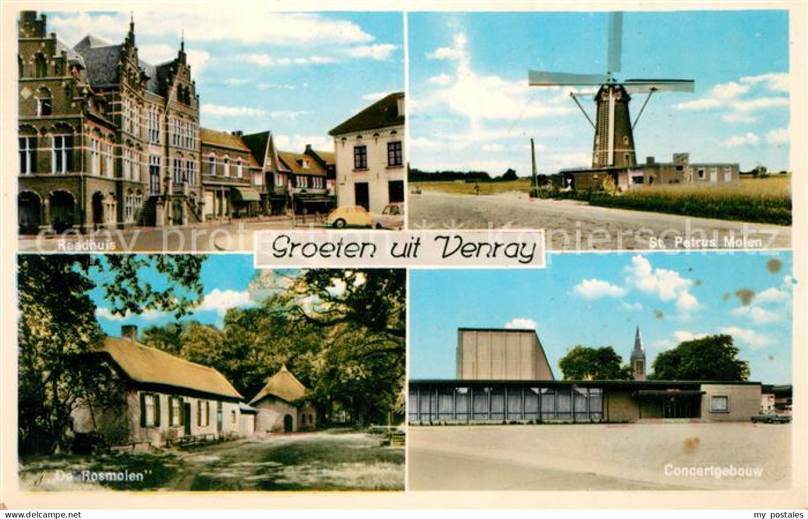 Venray Raadhuis Molen Concertgebouw De Rosmolen