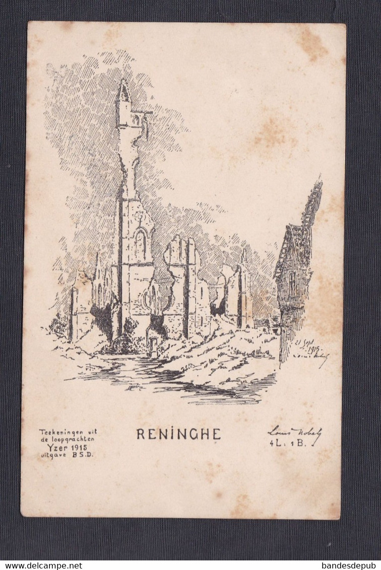 Vente immediate Lo Reninge  Reninghe  Ruines Guerre 14-18  47670
