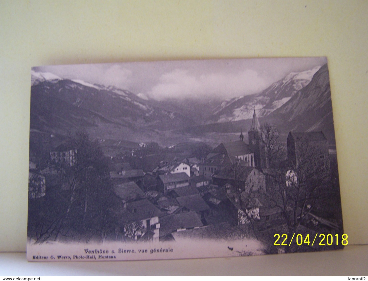VENTHONE-S-SIERRE (SUISSE) VUE GENERALE.