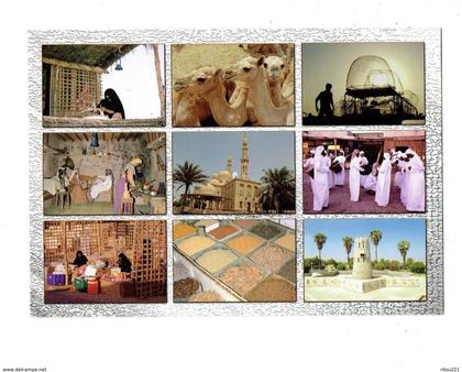 cpm - United Arab Emirates - N°364 - multivues - chameau épices pavillon de phonographe