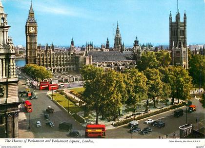 CPM The Houses of Parliament and Parliament Square London