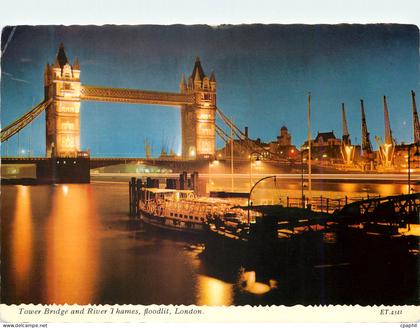 CPM Tower Bridge and River Thames Floodlit London