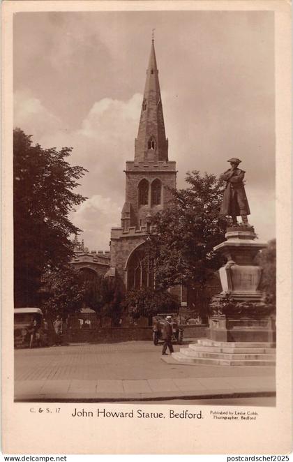 BR97301 bedford john howard statue bedford real photo  uk