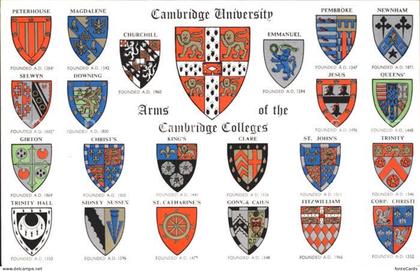 Cambridge Cambridgeshire University and Cambridge Colleges Wappen