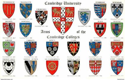 Cambridge Cambridgeshire University Arms of the Cambridge Colleges